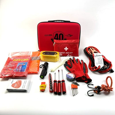 52-Piece Set of Self-Driving Emergency Outdoor Car Emergency Kit, Vehicle Emergency First Aid Kit, Supports Printing of Logo