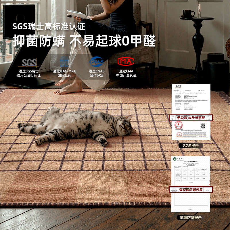 Alfombra de lana de estilo medieval sala de estar alfombra de dormitorio de alojamiento doméstico alfombra espesa estudio de la villa anillo manta de cama de lana suave