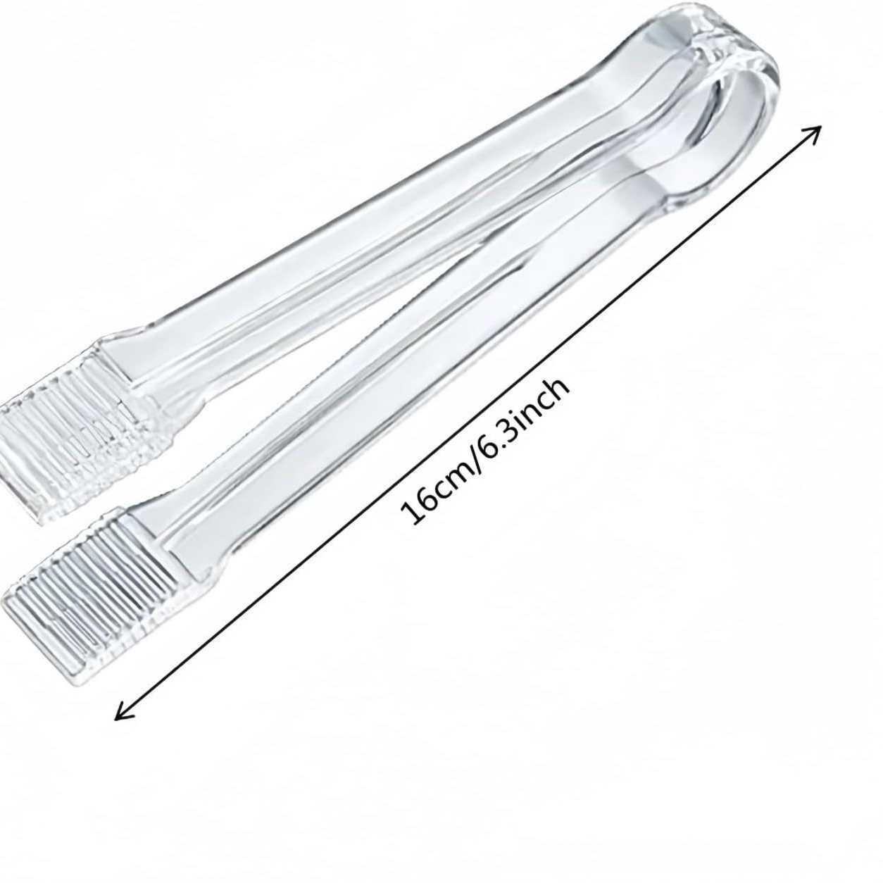 Clips de servicio de plástico mini alicates de cocina prácticos cucharas de cocina de plástico transparentes cucharas de hielo mini transparentes cucharas de buffet