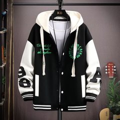 2024春秋青少年学生男性カジュアル野球服プリントコート