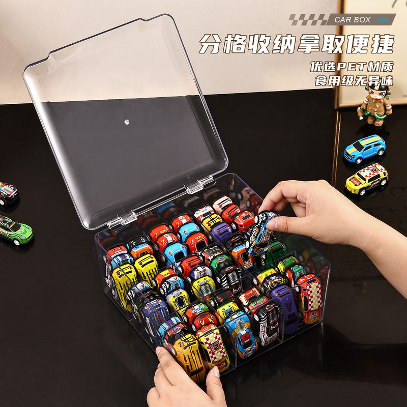 Alloy Model Car Storage Box Ornaments Kidsren's Baby Flap Pocket Pants Car Hot Wheels Toy Car Display Rack