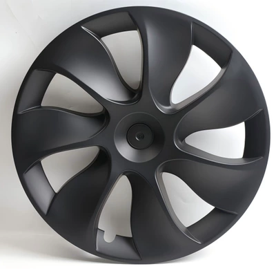 Hub cover | Tesla's New Model 3/Y Wheel - model-y-19inch-symmetrical-big-cyclone-full-cover-wheel-hub-cap-matte-black