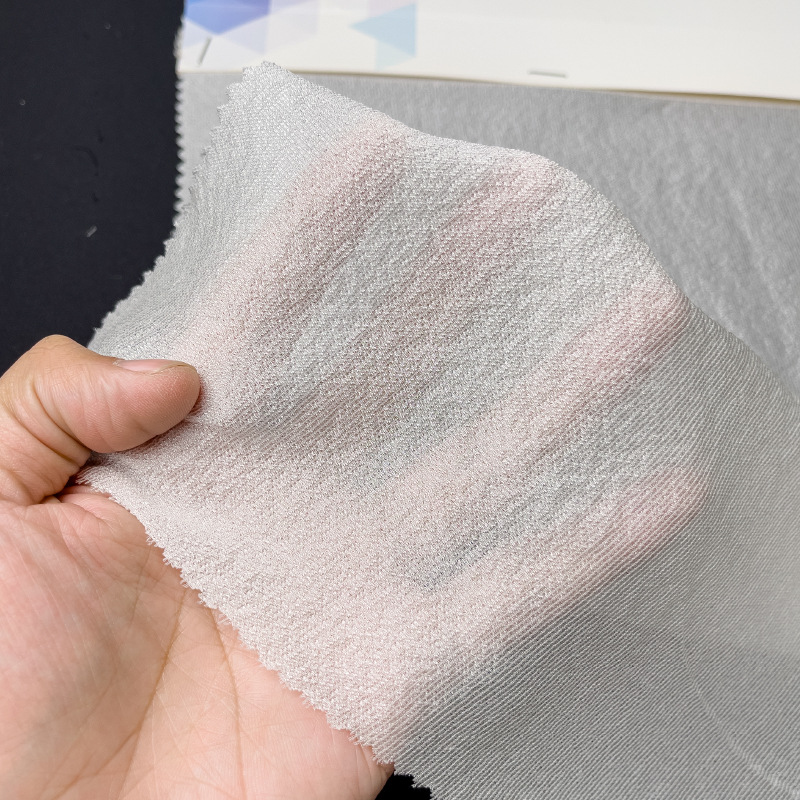 8 mm 140 puertas 100% seda de morera seda de sésamo pinza ropa tela jacquard FD6316
