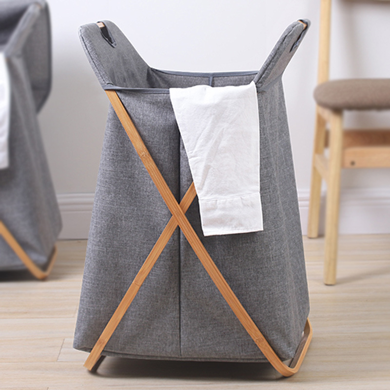 Simple ropa sucia cesta de almacenamiento ropa sucia cesta de estilo japonés plegable hogar impermeable ropa cesta