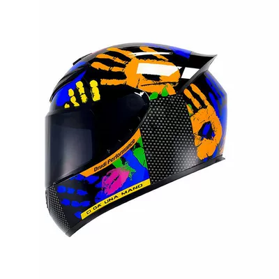 Four-Season Helmet, Foreign Trade | Motorcycle Safety Supplies - qk111-palm-flower-with-black-mirror-export-edition-s