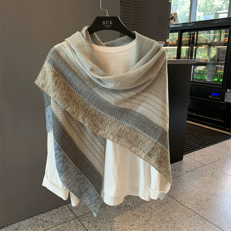 Летний шарф, тонкое пончо, защита от солнца