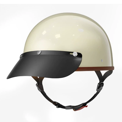 Motosiklet kaskı (dəbilqə): Retro Cruising Electric Motorcycle Helmet for