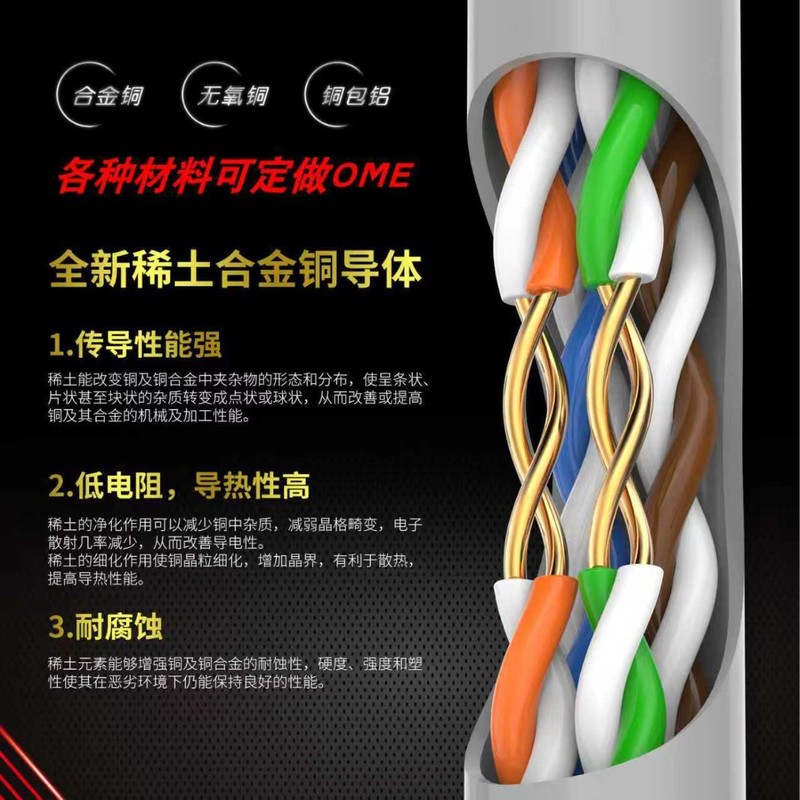 纯无氧铜超五类六类网线千兆高速室外网络线poe监控工程6类线整箱|undefined
