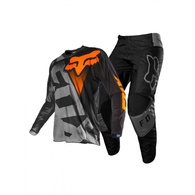 Fox Head Downhill Suit Mountain Bike Cycling Suit Men's and Women's Suit Moisture-Wicking Off-Road Motorcycle Racing Suit Street Bike