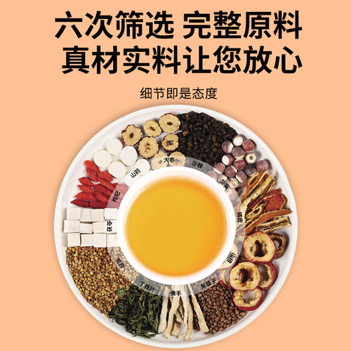 Clove Sea Buckthorn Bergamot Tea Combination Scented Tea Hanfang Weiling Small Jar Gift Box 500g/can
