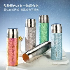 天淹茗とチタンカップ純チタン磁気吸引ダブル蓋蒸し器カップ家庭用屋外旅行携帯カップ茶分離カップ