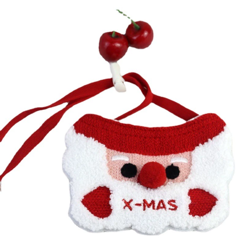 Новый Санта Pet Шарф Праздник Атмосфера Милая Собака Скользкий Полотенце Кошка Рождество Нагрудник