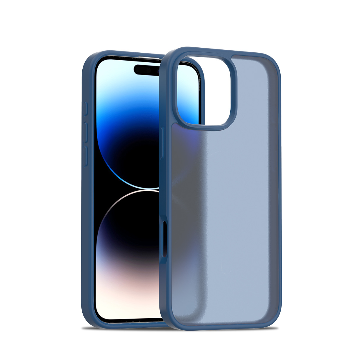 Venta caliente transfronteriza Apple iPhone16Pro sensación de piel dos en uno carcasa anti-caída 2.0 cubierta protectora gruesa anti-caída 16E