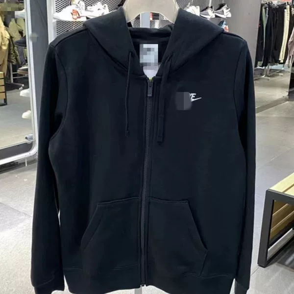 25 Spring & Fall Hooded Cardigan Embroidered Knitted Sweatshirt Men's New Jacket Casual Loose Sports Zipper Shirt Bv2649