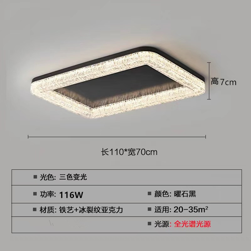 2025新款意式轻奢卧室房间灯现代高端设计师客厅双层亚克力吸顶灯|undefined