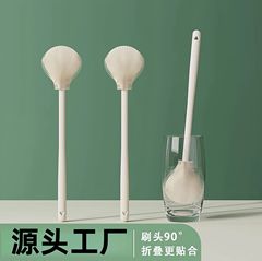 長柄シリコンボトルブラシ、折りたたみ式交換式ヘッドカップブラシ、洗浄ブラシ、ウォーターカップウォールブレーカー、多機能隙間洗浄