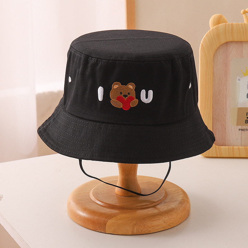Children Unisex Cartoon Style Bear Bucket Hat display picture 12