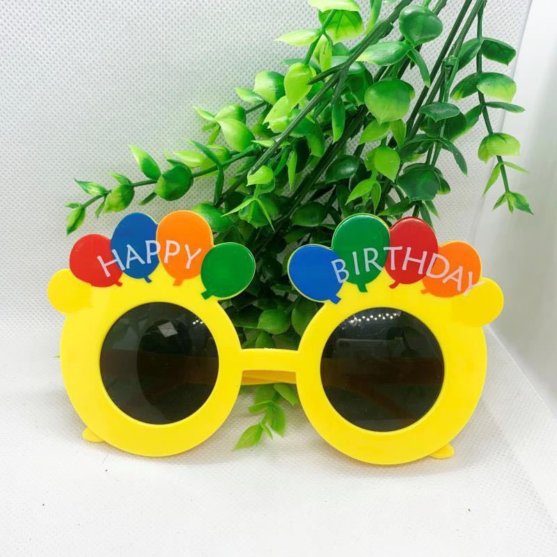 クロスボーダー誕生日メガネプラスチッククリエイティブ子供楽しいパーティー写真撮影道具装飾ケーキ装飾工場|undefined