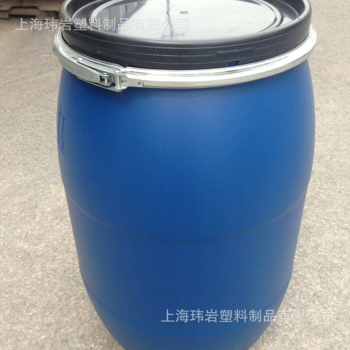 120L化工桶塑料桶开口桶法兰桶大口抱箍桶耐酸碱包装桶批发125L