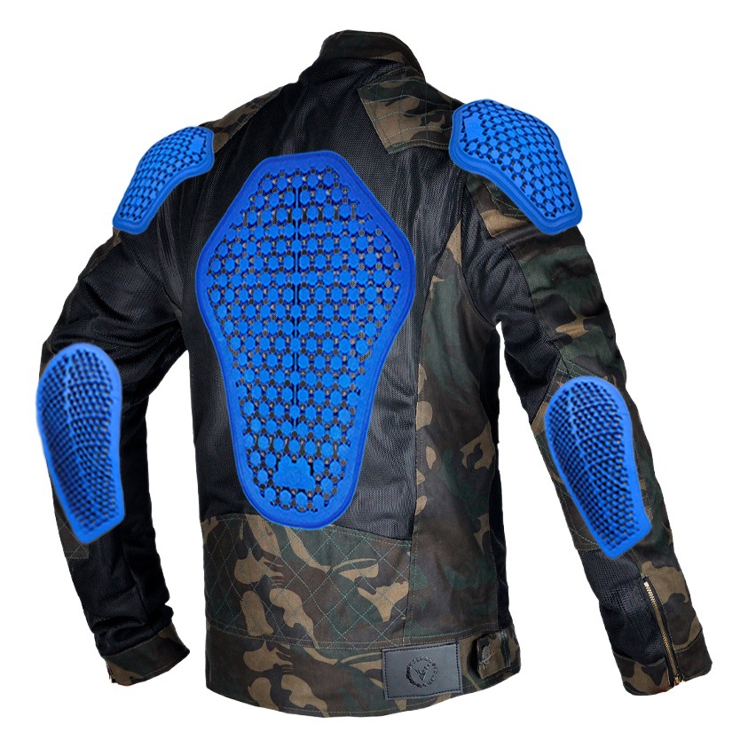 [transpirable] VOLERO motocicleta para hombres y mujeres de verano malla transpirable locomotora chaqueta de caída ropa de carrera