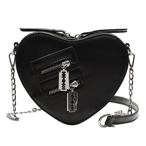 Export new fashionable Valentine's Day love chain PU small shoulder bag Korean style foreign style women's shoulder bag love bag