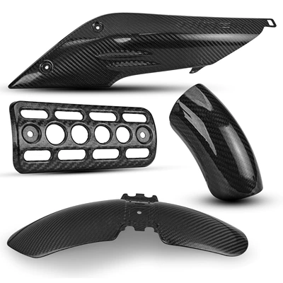 Motorcycle exhaust pipe: Carbon Fiber Heat Insulation Protective
