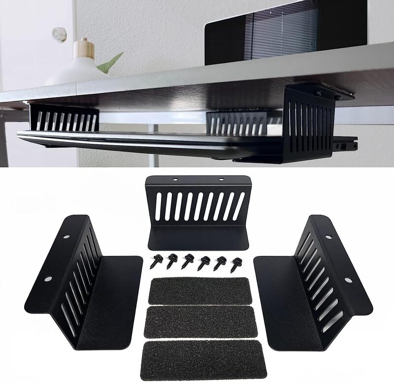 Cross-Border Hot-Selling Under-Desk Laptop Stand Metal Tray Laptop Storage Creative Cooling Customization Customization Cross-Border Hot-Selling Under-Desk Laptop Stand Metal Tray Laptop Storage Creative Cooling Customization Customization