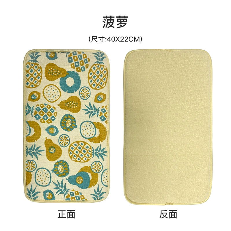 Double-sided hygienic tableware, drying rack, increased thickness, water absorbent