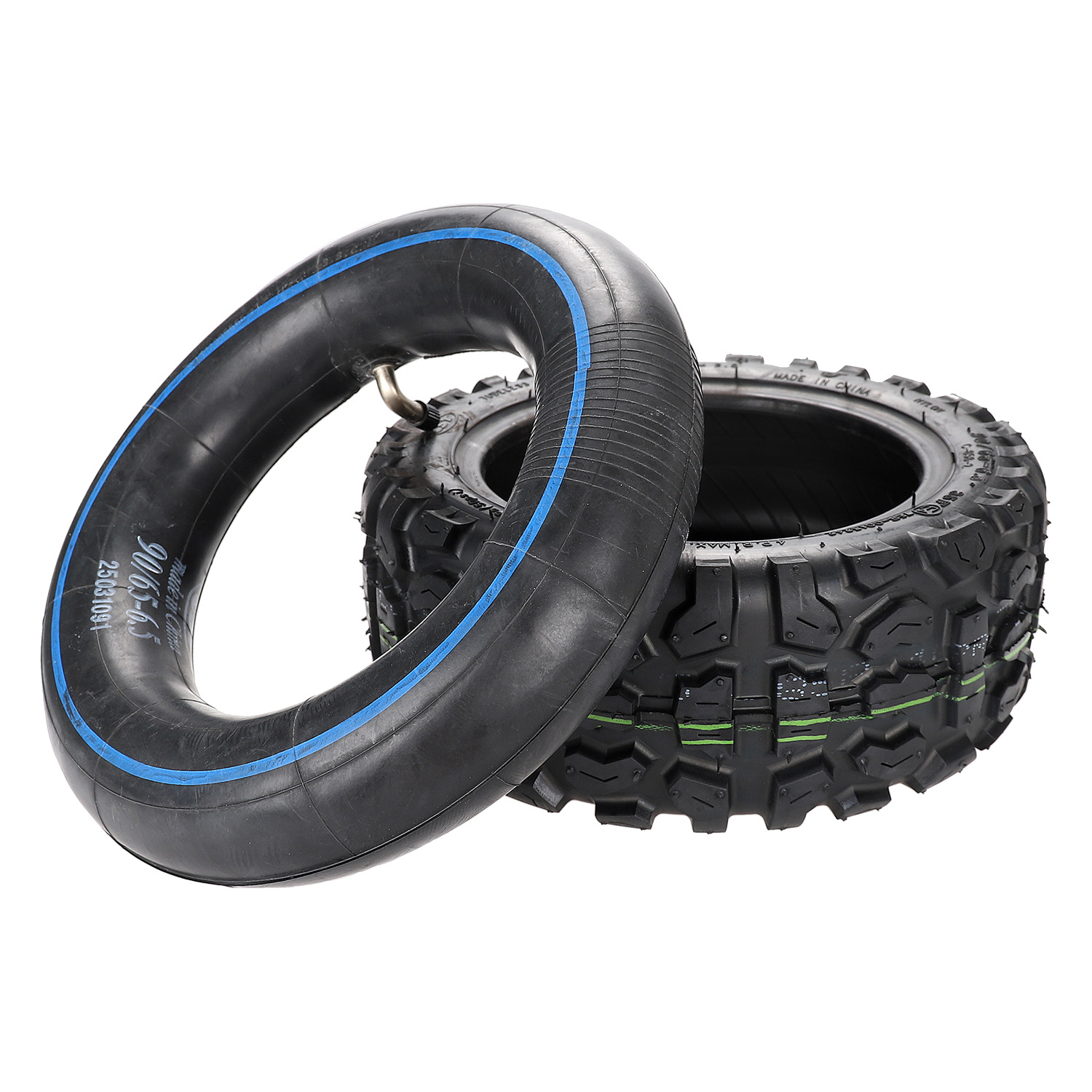 11寸轮胎电动滑板车外胎90/65-6.5内外胎11寸越野款加厚充气胎