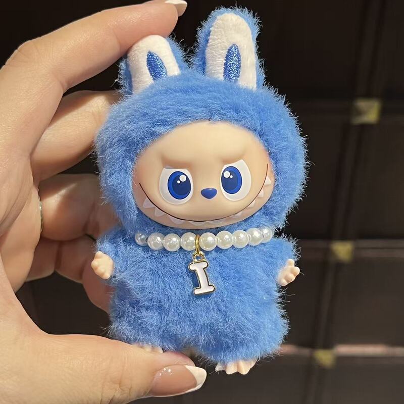 mini版labubu4代珍珠项链迷你拉布布挂件26个字母吊坠配件娃衣|undefined