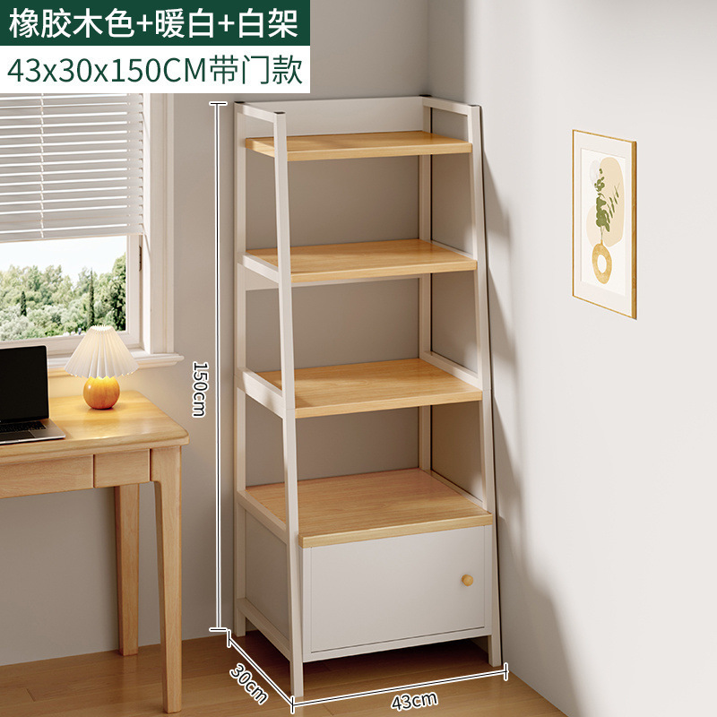 置物架落地多层零食收纳架客厅书架储物架家用房间展示柜梯形架子|undefined