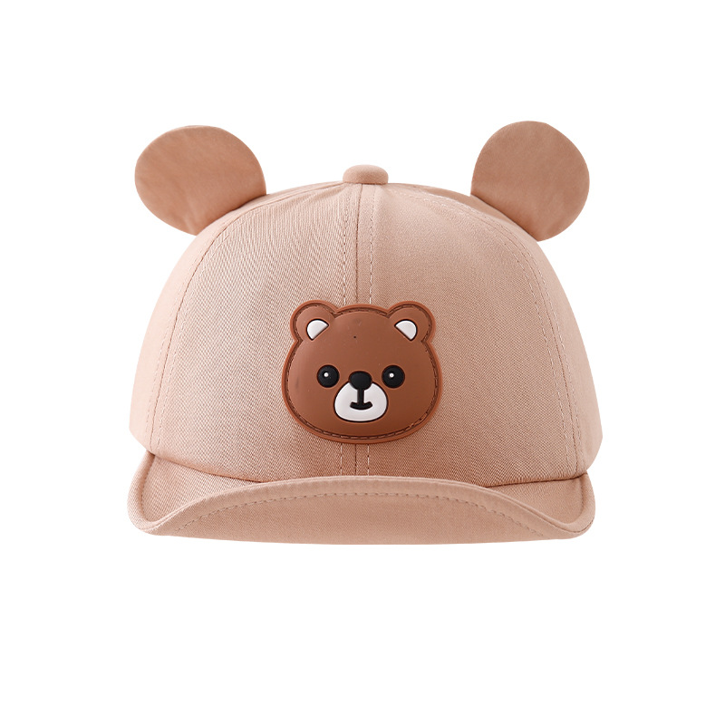 6-24 Meses sombrero para bebés primavera y otoño delgado estilo coreano lindo sombrero de pato gorra primavera sombrero de béisbol protección solar oso