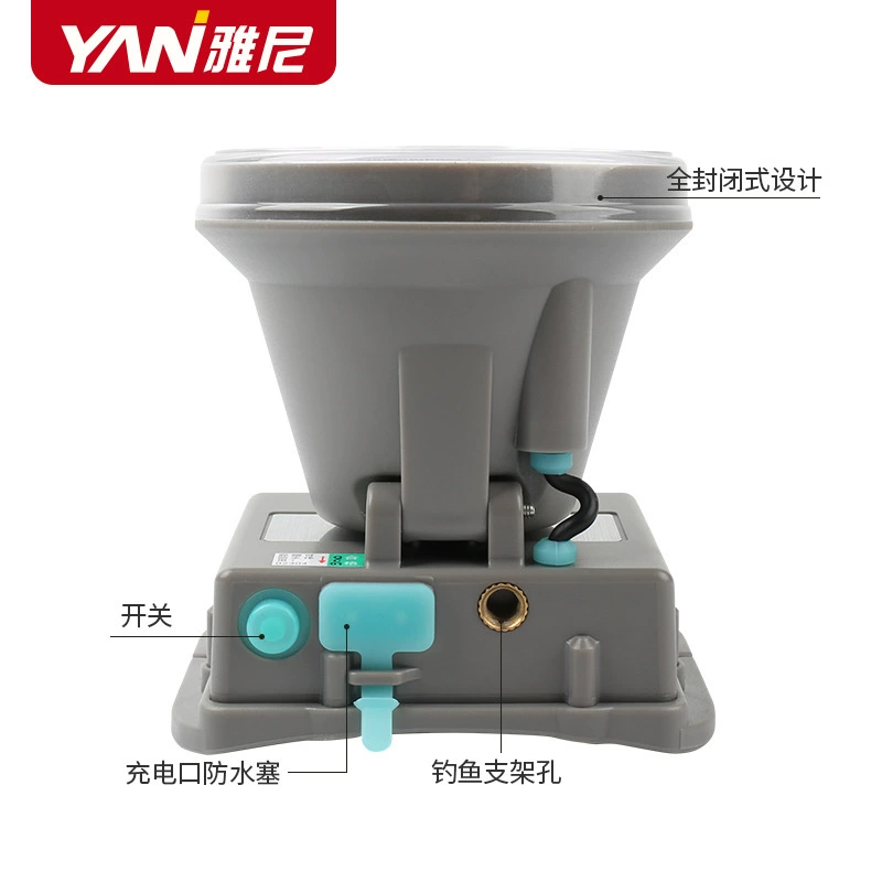 雅尼 Q3 diving headlight catching sea, strong light charging, ultra bright long-range shot, super waterproof, long-range headlight, head-mounted flashlight