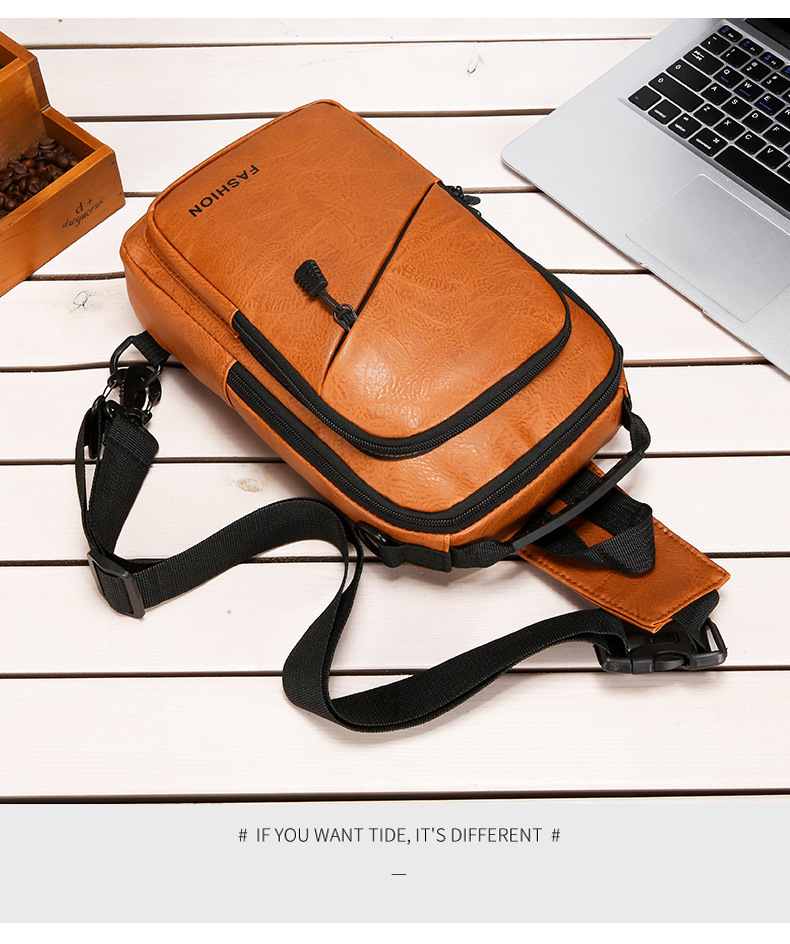 Foreign trade casual men's chest bag, password lock anti-theft motorcycle crossbody bag, outdoor simple commuting large capacity single-shoulder bag undefined