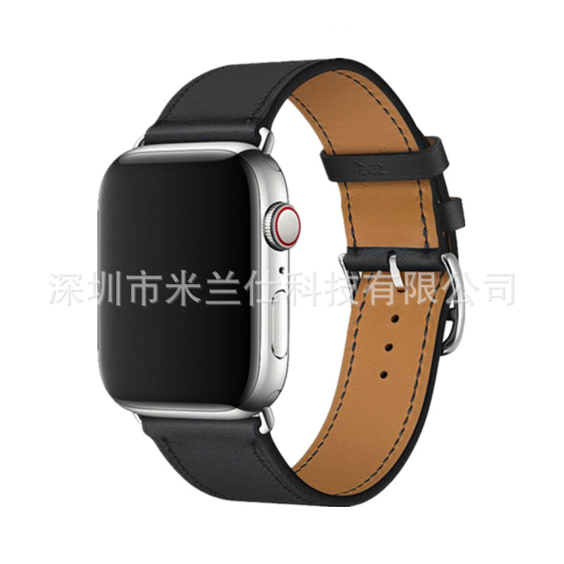 Adecuado para Apple Watch applewatch Correa S9 cuero genuino iwatch456789SE deportes ultra2 fabricante