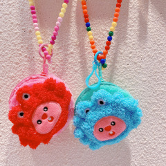 HD3230A03 Personalized Little Crab Coin Purse, Popular New Cartoon-Style Cute Earphone Case & Keychain Accessory for Women