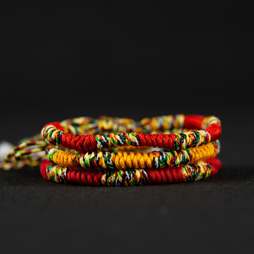 Dragon Boat Festival colorful rope red rope bracelet hand-woven five-color thread animal year ancient style colorful rope bracelet wholesale