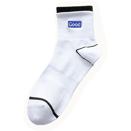 Basketball socks, men's letter socks, cotton socks, women's socks, summer thin ins trendy socks, spring and autumn sapphire blue sports socks