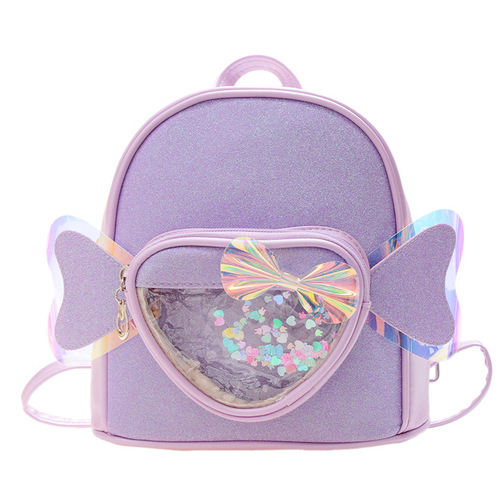 Kindergarten schoolbag children's cartoon small backpack cute girl love wings small bag light baby backpack