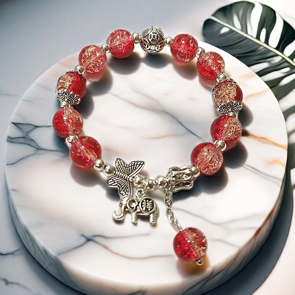 Pulsera de Lirio de los Valles Súper Hada, Promoción Especial 2025, para Mujer, Fresca y Única, Sensación de Alta Gama, Regalo de Pulsera con Cuentas para Mejor Amiga Estudiantil