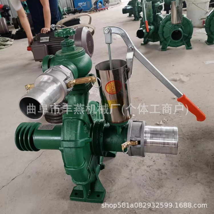 水沟河沟抽水机组 电启动家用浇灌棉花地 框架式柴油增压泵