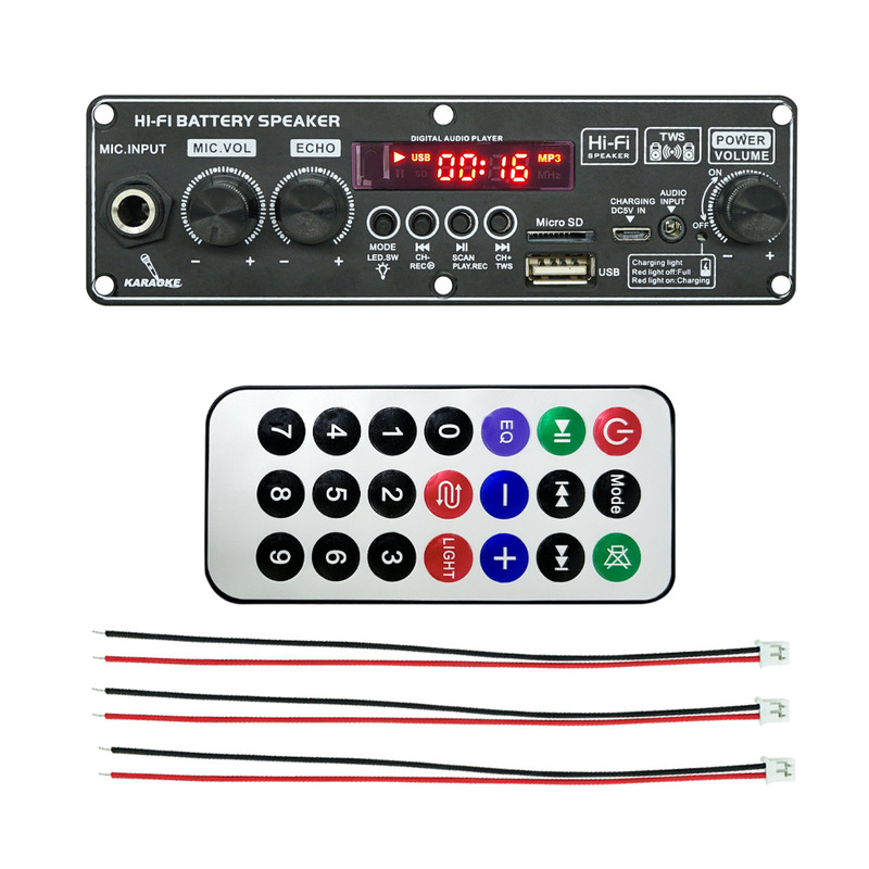 mp3解码板5.0蓝牙功放板蓝牙模块解码器拉杆音响配件2x10W 3.7V|undefined