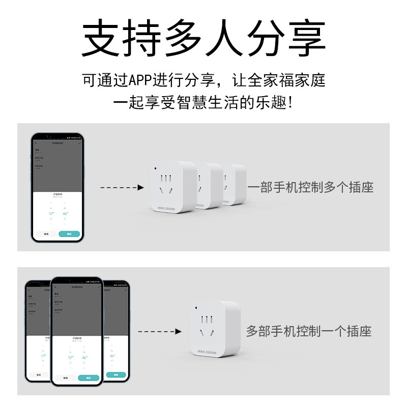 行家选智能插座手机远程控制定时开关支持小爱同学控制已接入米家|undefined