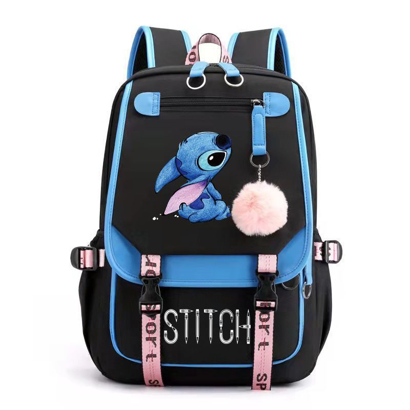 Nuevo Star Baby Stitch Stitch Boy Stitch USB carga mochila mochila para estudiantes de ambos sexos mochila