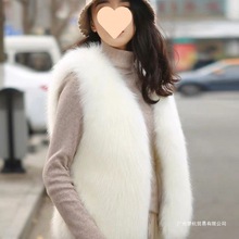 皮马甲仿毛外套秋冬新款百搭韩版背心洋气坎肩毛毛加棉加厚东南亚