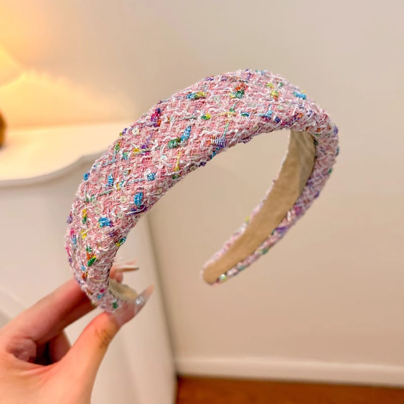 Corea del Sur explosión alta craneal correa de cabello para mujeres nuevo otoño invierno correa de cabello Meilade paquete de cabello de alta calidad lavar la cara al por mayor tarjeta de cabello