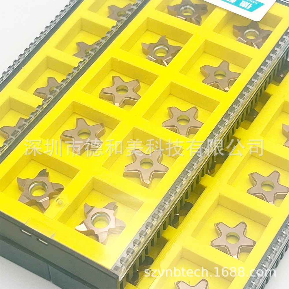 五角刀片后扫加工钛合金/不锈钢316L/17-4用走芯机车刀片PENT17