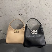 2025夏季新款油蜡牛皮hobo腋下女包高级感通勤包时尚单肩斜挎包