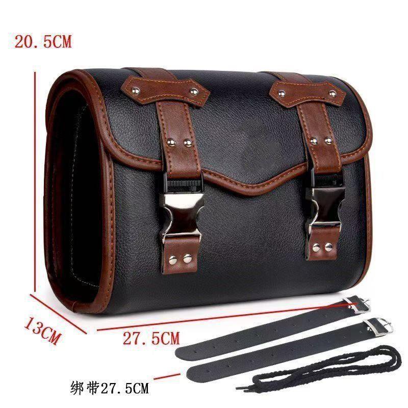 Retro-style rear-mounted waterproof storage bag for electric bikes, suitable for Niu and Aima rear trunks
