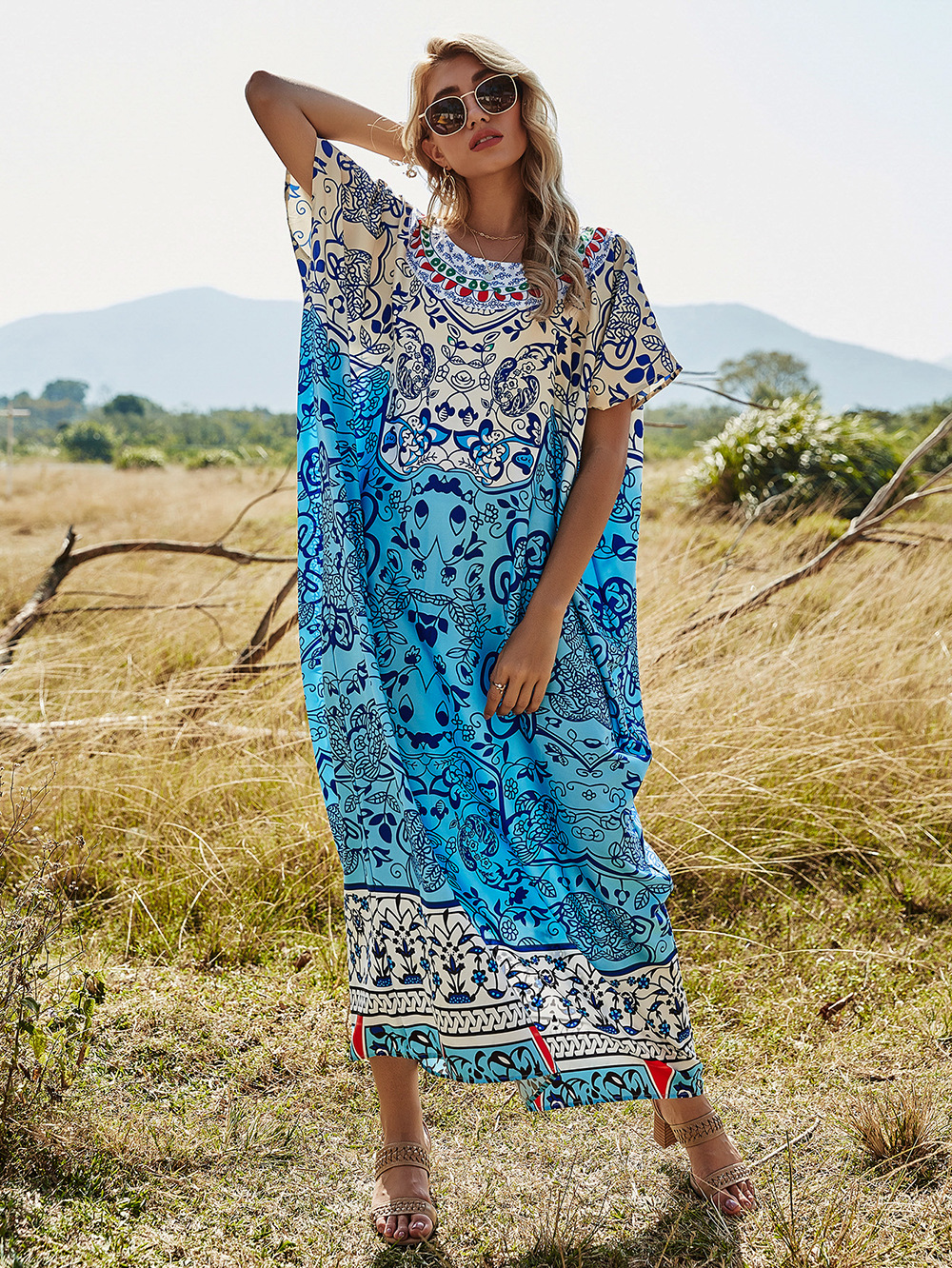 Casual Loose Printed Dress display picture 11